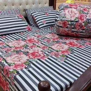 Ruby Fashion D1014- Bed Sheet Set Salonika Cotton