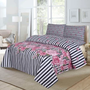 Ruby Fashion D1014- Bed Sheet Set Salonika Cotton