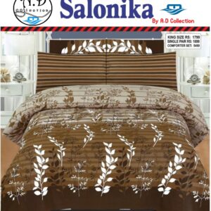 Salonika Cotton High Quality Bed Sheet Set (A.D Collection D1749)