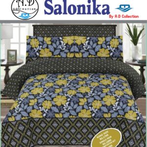 Salonika Cotton High Quality Bed Sheet Set (A.D Collection D1750)