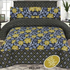 Salonika Cotton High Quality Bed Sheet Set (A.D Collection D1750)