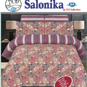 Salonika Cotton High Quality Bed Sheet Set (A.D Collection D1751)