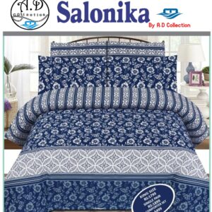 Salonika Cotton High Quality Bed Sheet Set (A.D Collection D1753)