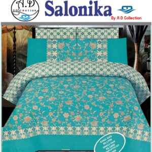 Salonika Cotton High Quality Bed Sheet Set (A.D Collection D1752)