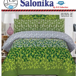 Salonika Cotton High Quality Bed Sheet Set (A.D Collection D1741)