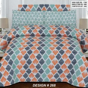 Salonika Cotton High Quality Bed Sheet Set (A.D Collection D1742)