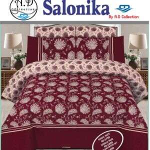 Salonika Cotton High Quality Bed Sheet Set (A.D Collection D1747)