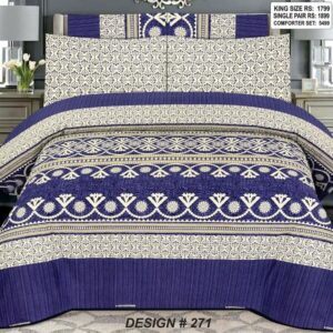 Salonika Cotton High Quality Bed Sheet Set (A.D Collection D1748)